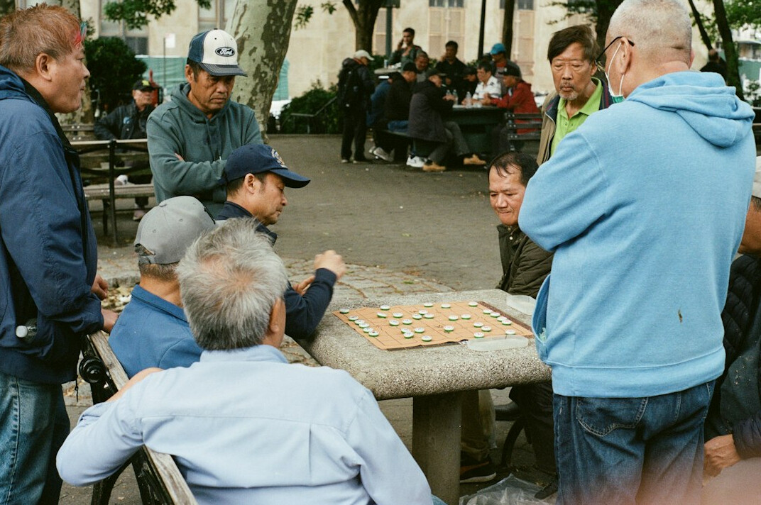 senior group playing games
